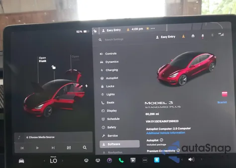 2019 Tesla Model 3 Long Range/Mid Range/Standard Range/Standard Range Plus from USA, damaged, VIN 5YJ3E1EA8KF298923